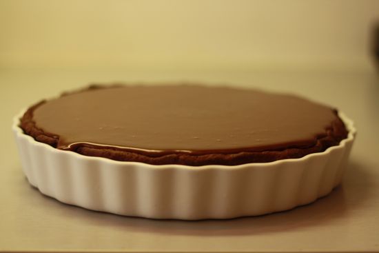 triple chokolate praline pie