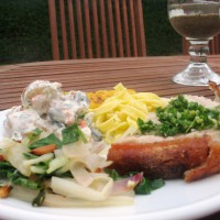 Italiensk grillmenu - Sølvbedesalat og citronpasta