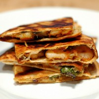 Super Bowl Snacks III - Chorizo/reje quesadilla med røget guacamole