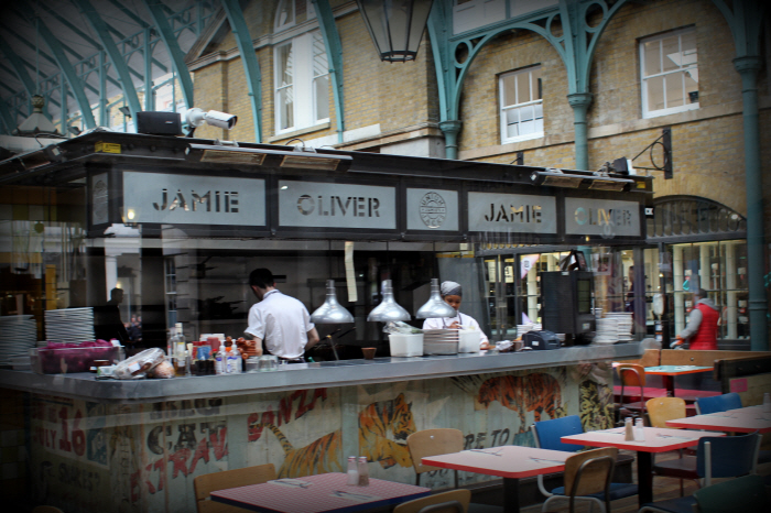Jamie Olivers Restaurant i Cocent Garden...