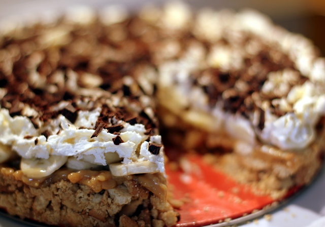Banana Toffee Pie – den ultimative super bowl dessert