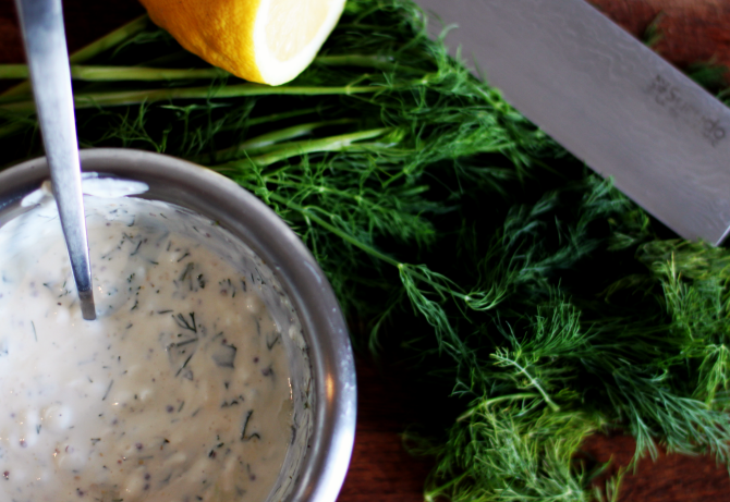Hytteost og cremefraiche - win!