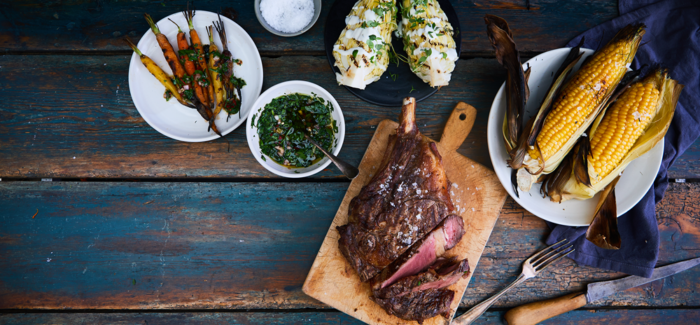 Thomas Alcayagas bud på en Real American BBQ-menu